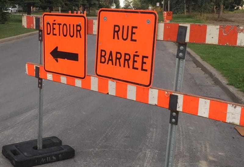 Prolongation du chantier sur la rue LeMoyne Ouest