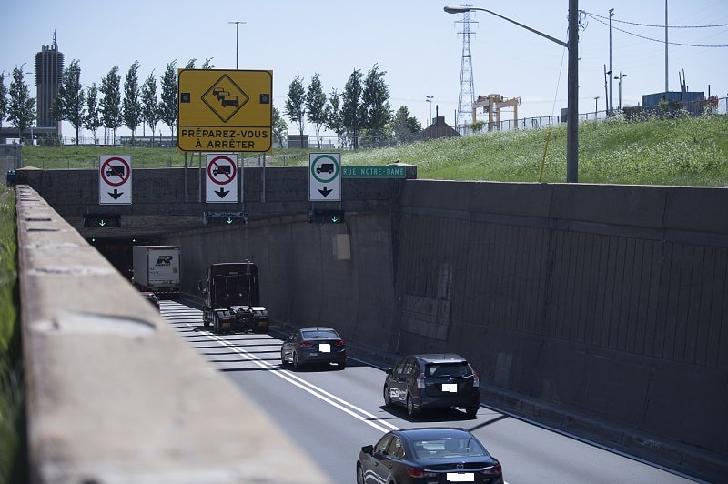 Fermeture de l’autoroute 25 sud et du tunnel Louis-Hippolyte-La Fontaine