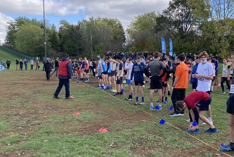 La ligne de départ du cross-country