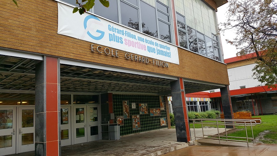 Façade de l'école Gérard-Filion à Longueuil