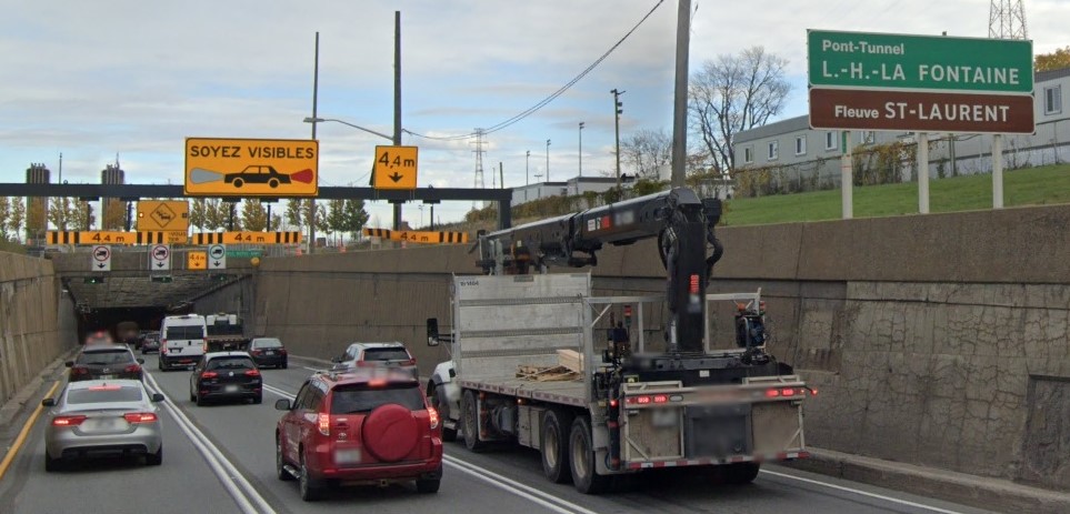 Le tunnel fermé vers la Rive-Sud ce week-end