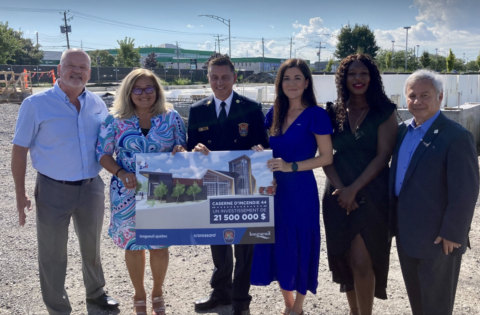 La construction de la nouvelle caserne de pompiers de Brossard débute