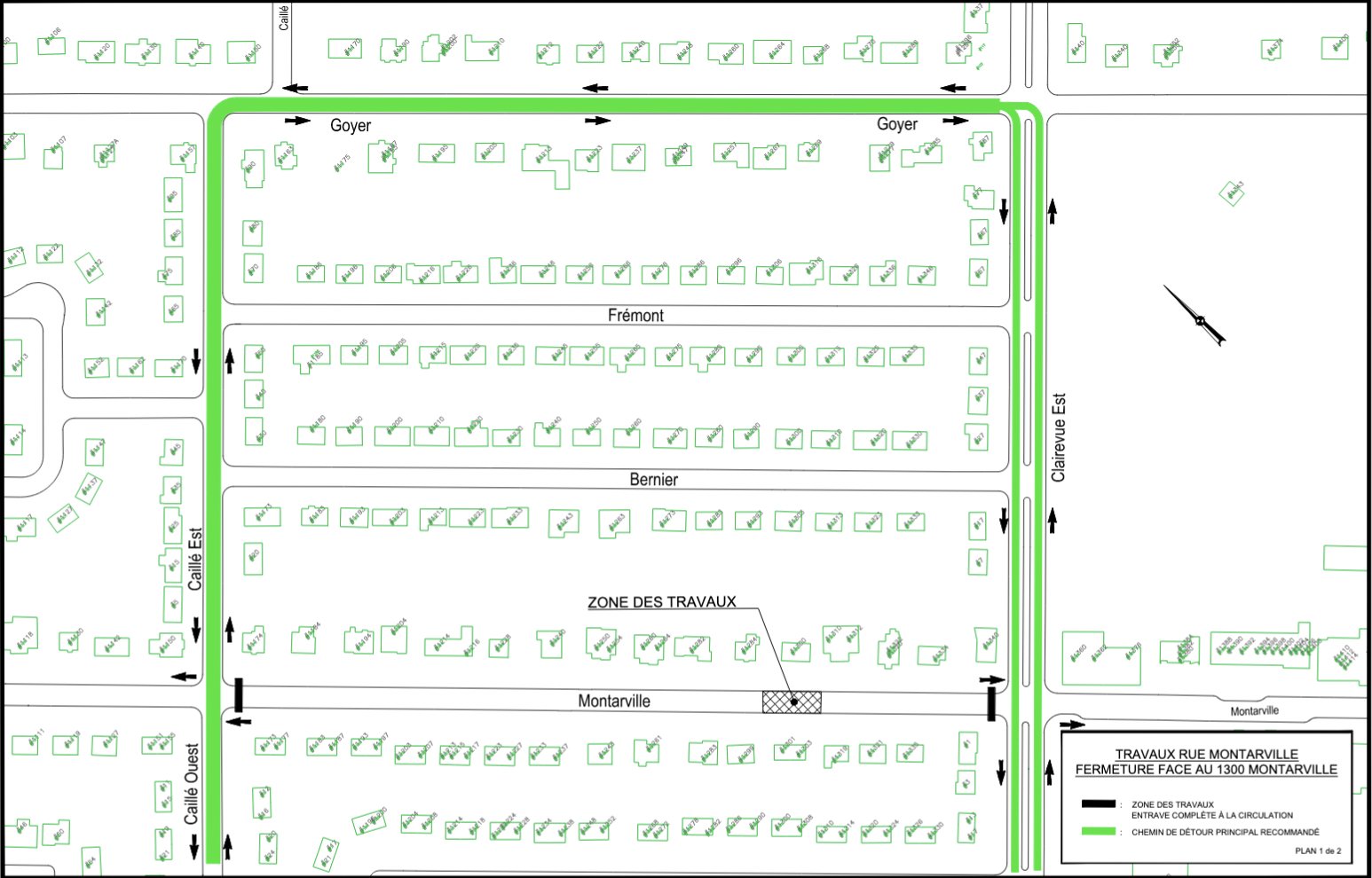 La rue Montarville à Saint-Bruno ferme pour des travaux