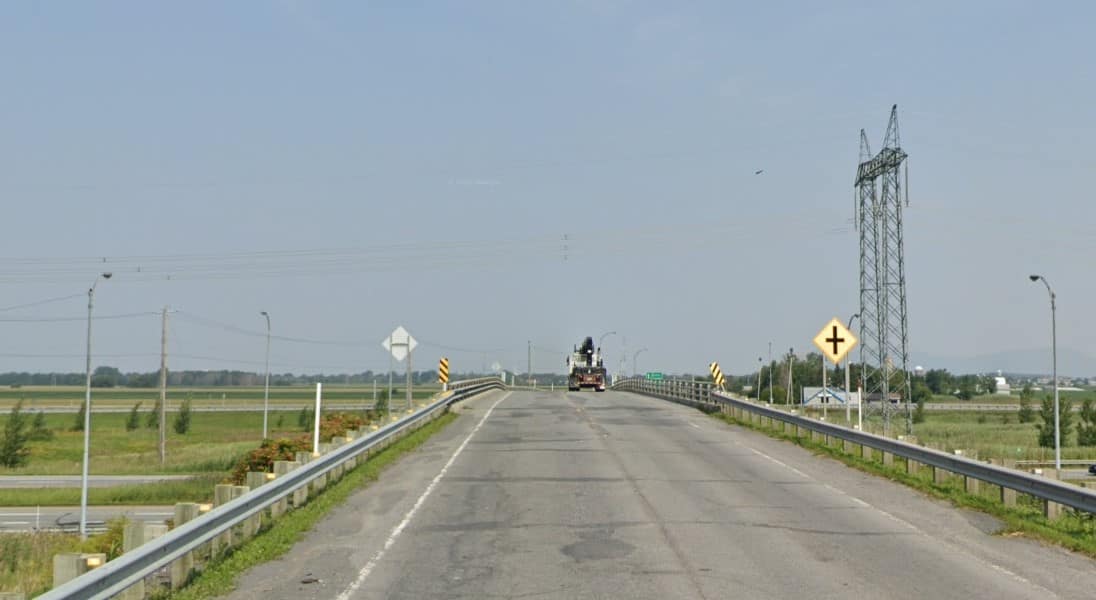 Réouverture d'un pont d'étagement à Marieville