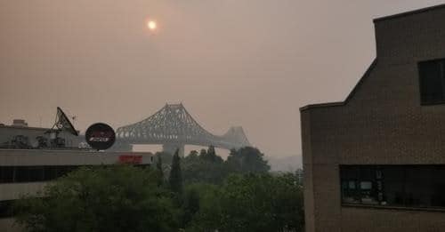 ciel couvert de smog