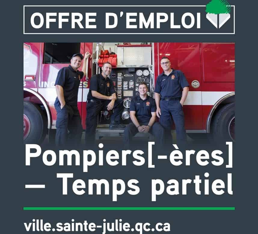 Les pompiers de Sainte-Julie en mode recrutement