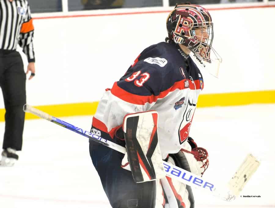 Gardien de but de hockey sur la glace