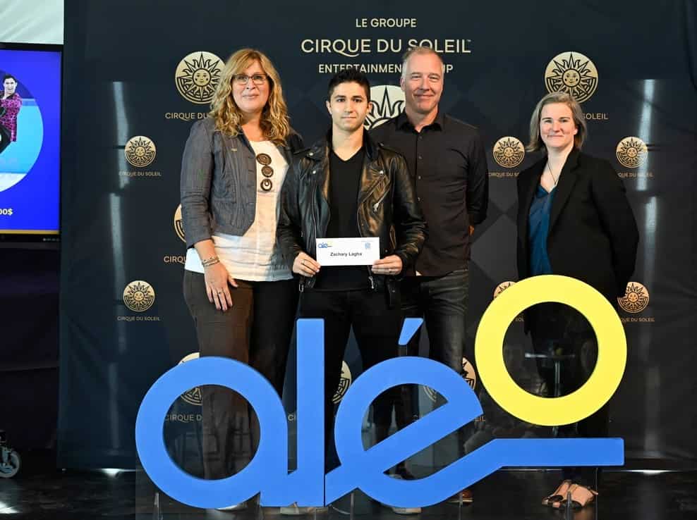 Un patineur de Longueuil reçoit un bourse Groupe Cirque du Soleil