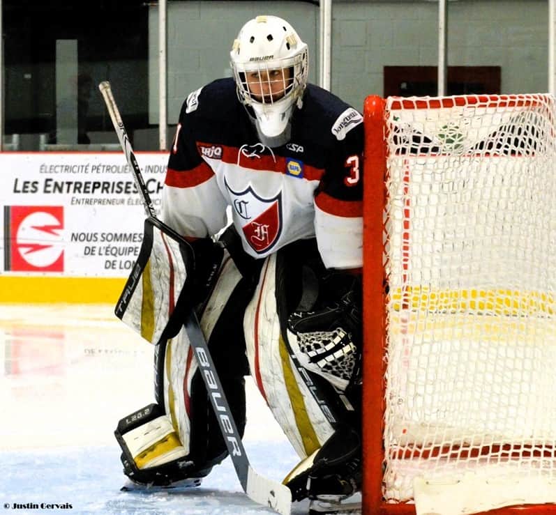 Gardien de but hockey junior