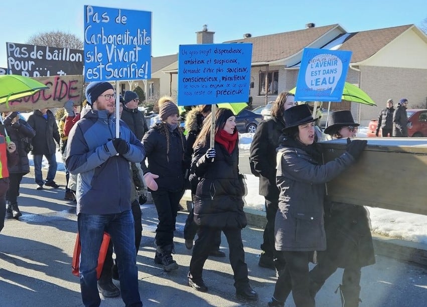 Marche de manifestants