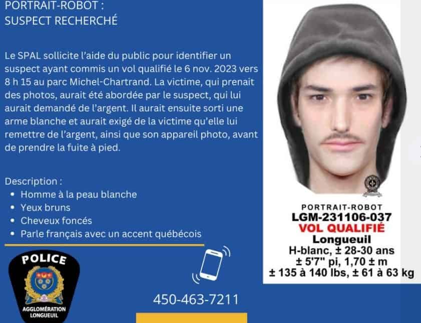 Suspect de vol recherché par le SPAL