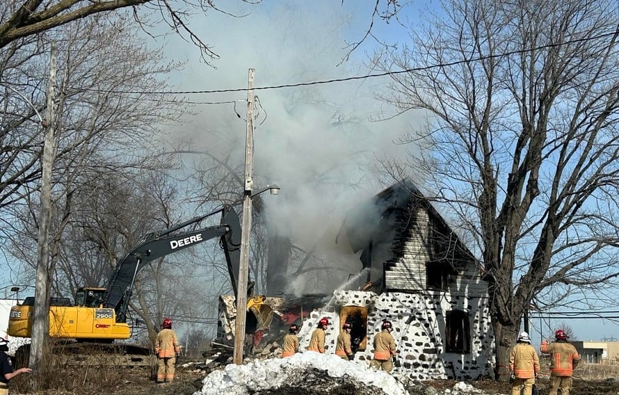 Incendie : la Maison Gaspard-Huet n’est plus