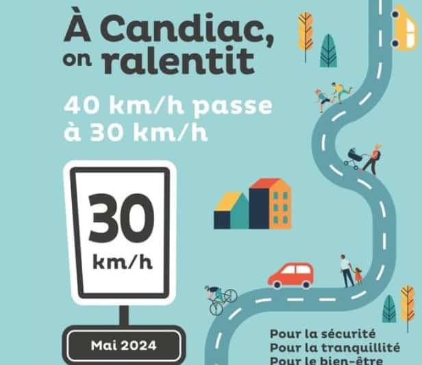 Diminution de la limite de vitesse pour l’ensemble des rues à Candiac