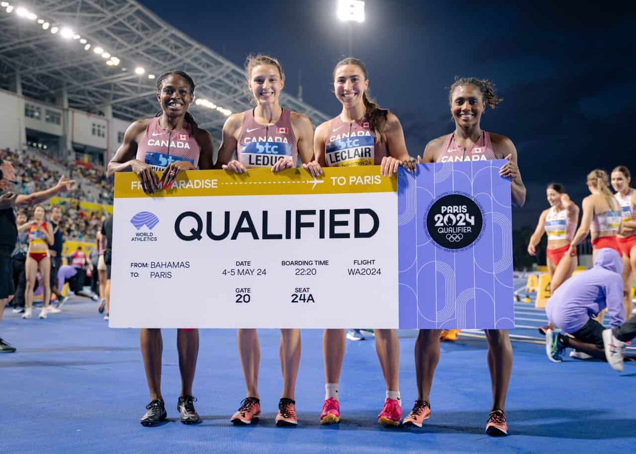 Une athlète de Candiac performe au 4 X 100 mètres