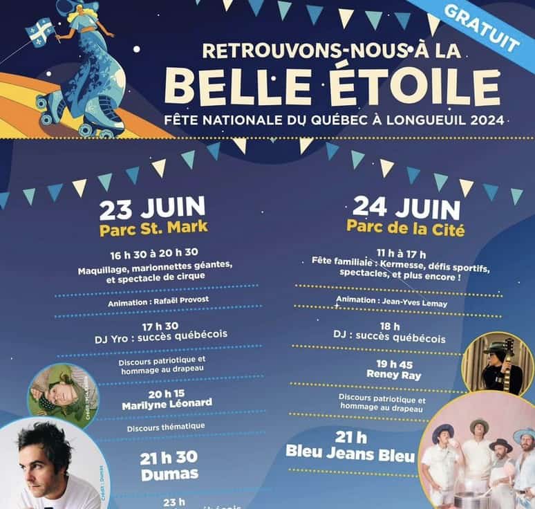 Longueuil célèbre la Fête nationale avec Bleu Jeans Bleu et Dumas