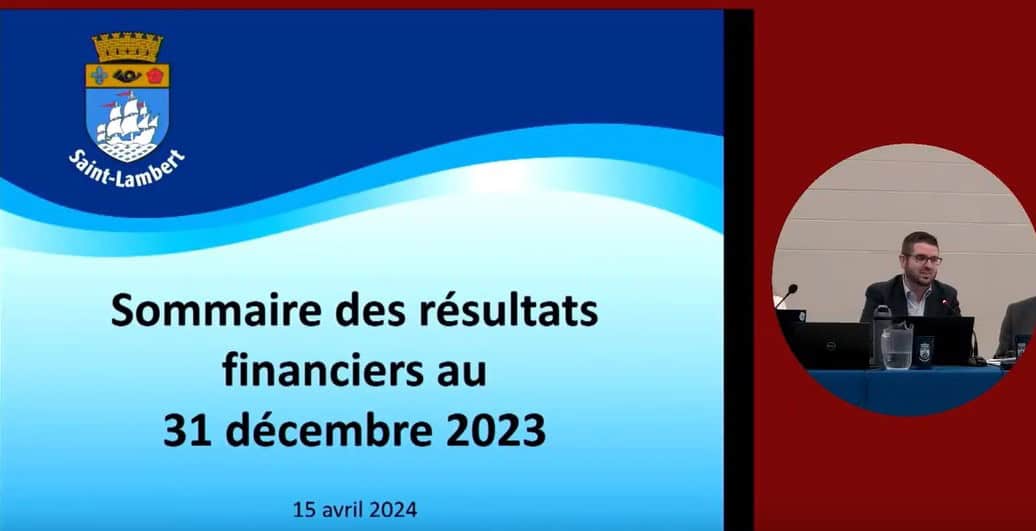 Saint-Lambert dégage un excédent de 5 M$ pour 2023