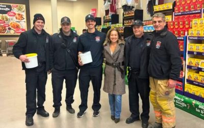 Les pompiers de Brossard ramassent 7000$ pour la Maison d’Entraide St-Alphonse