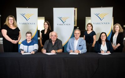 Signature d'une nouvelle convention collective à Varennes