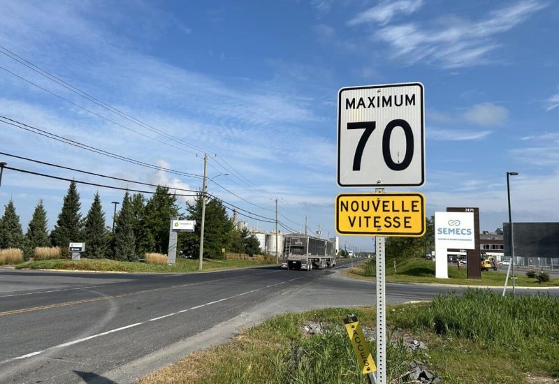 Réduction de vitesse sur la route Marie-Victorin à Varennes