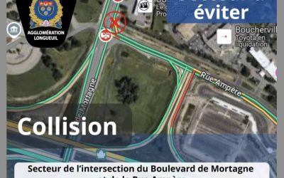 Un homme décède à la suite d’un accident de la route à Boucherville