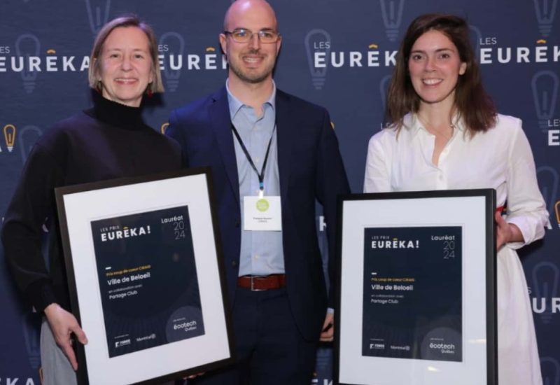 Beloeil reçoit le prix Coup de cœur Eurêka pour une collaboration avec Partage Club