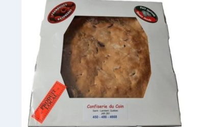 Une tarte de confiserie rappelée à Saint-Lambert