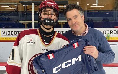 Samuel Boyer est l'auteur de deux buts dans la victoire des Riverains contre Gatineau. Photo: Riverains du CCL