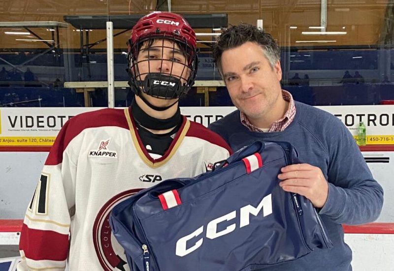 Samuel Boyer est l'auteur de deux buts dans la victoire des Riverains contre Gatineau. Photo: Riverains du CCL