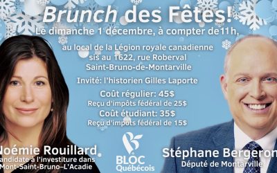 Le brunch du Bloc Québécois de Montarville revient pour sa 3e édition