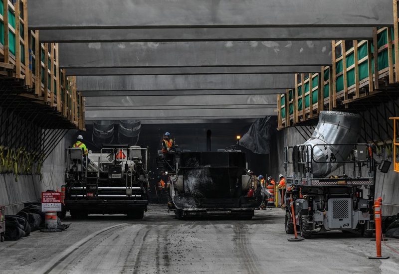 Le chantier du tunnel Louis-H.-La Fontaine avance bien vers le sud