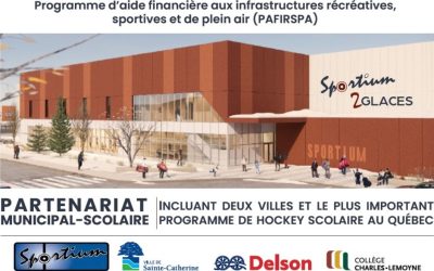 Aide financière pour l'aréna 2 glaces à Sainte-Catherine et Delson