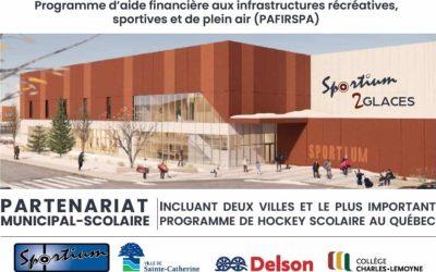 Aide financière pour l'aréna 2 glaces à Sainte-Catherine et Delson