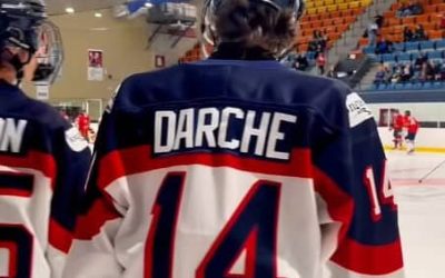 À son premier match avec Longueuil, Benjamin Darche a récolté sa première mention d'aide. Photo: Collège Français de Longueuil