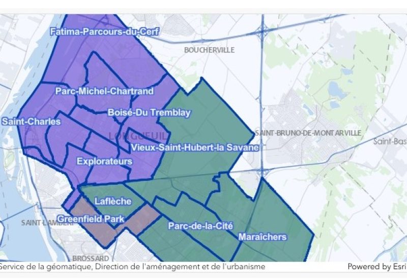 Longueuil a dévoilé les noms des nouveaux districts électoraux