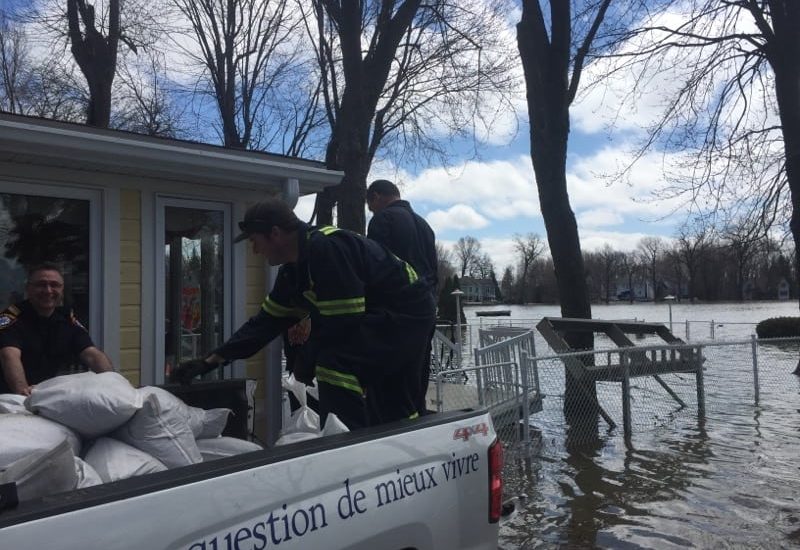 Des équipes de La Prairie en renfort contre les inondations