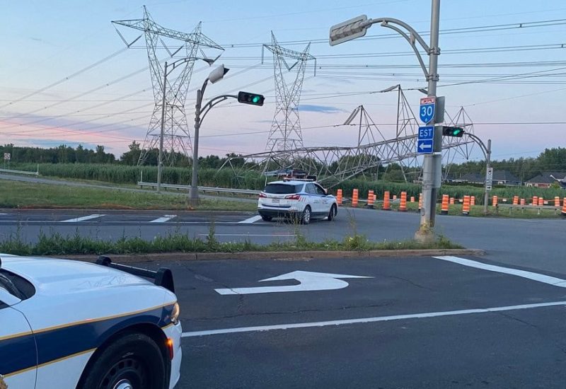 Double arrestation sur l’accident sur un pylône à Longueuil