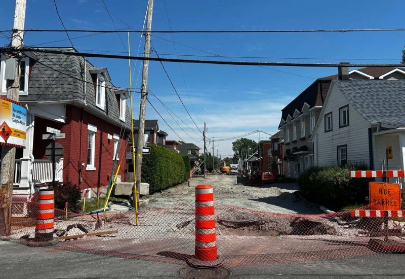 Travaux de reconstruction des infrastructures à Varennes