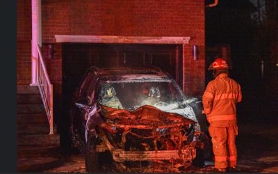 Le SPAL enquête sur un véhicule incendié à Longueuil